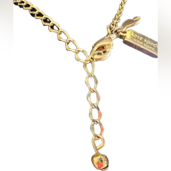 Kate Spade Raise the Bar Pave Gold Plated Linear Earrings with Cubic Zirconia - Picture 5 of 9